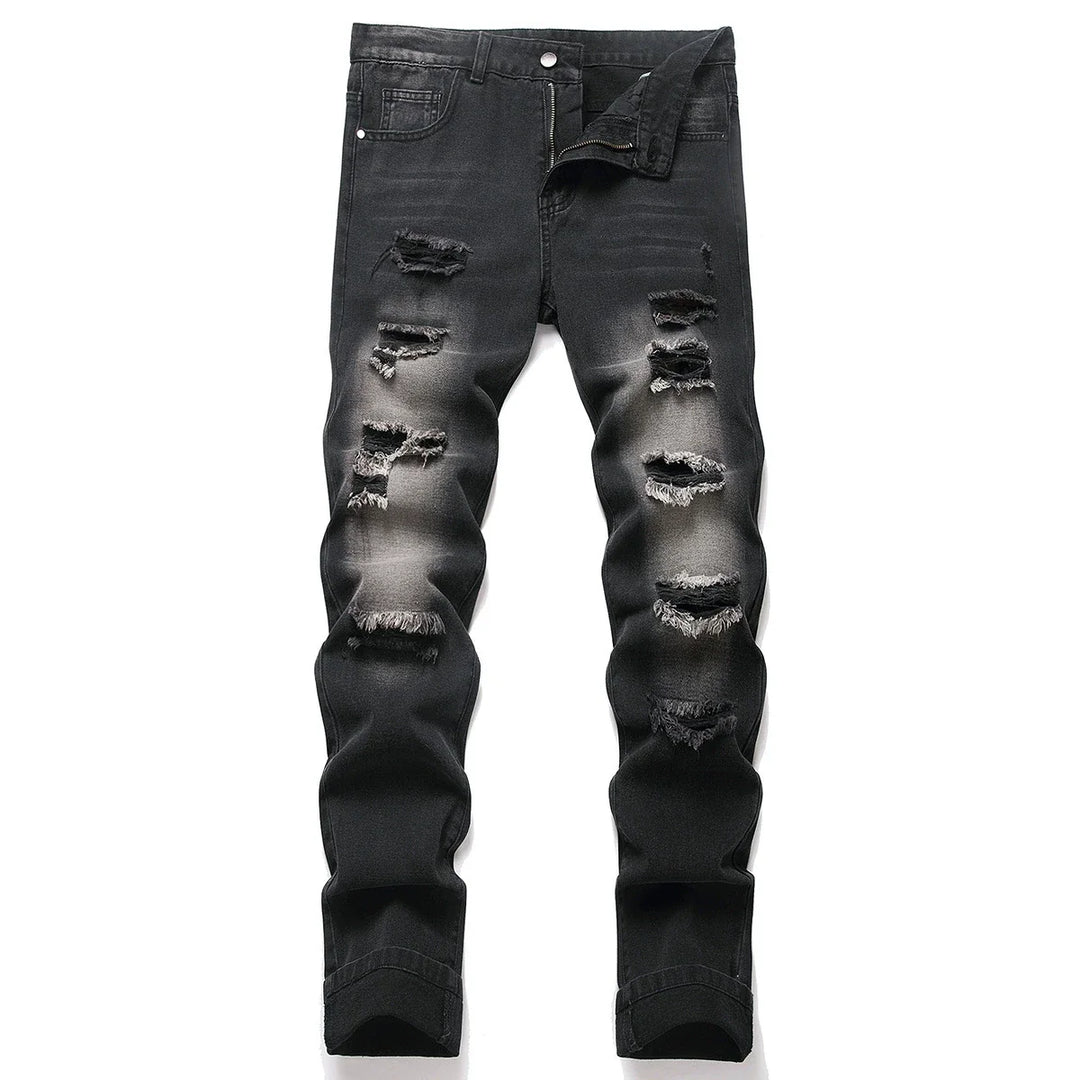 Mason | Jean en denim stretch usé