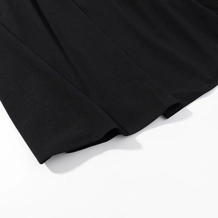 Camille | Robe plissée à col bateau
