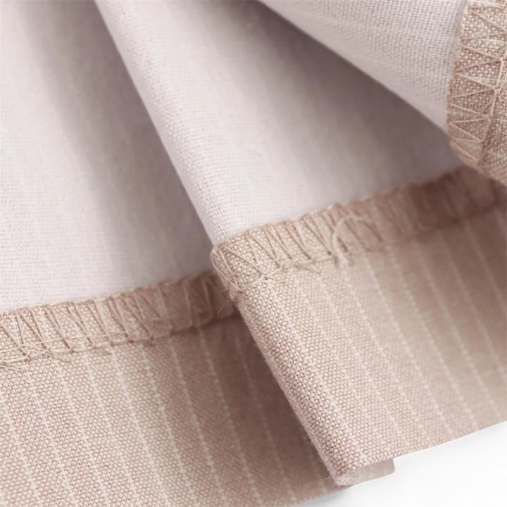 Chloé | Robe Structurée à Rayures avec Jupe Plissée