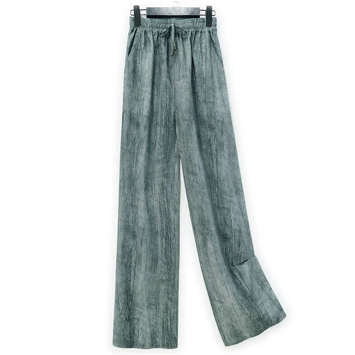 Élodie | Pantalon ample à texture lavée