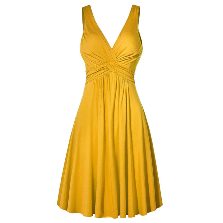 Juliette | Robe Évasée à Bretelles Croisées