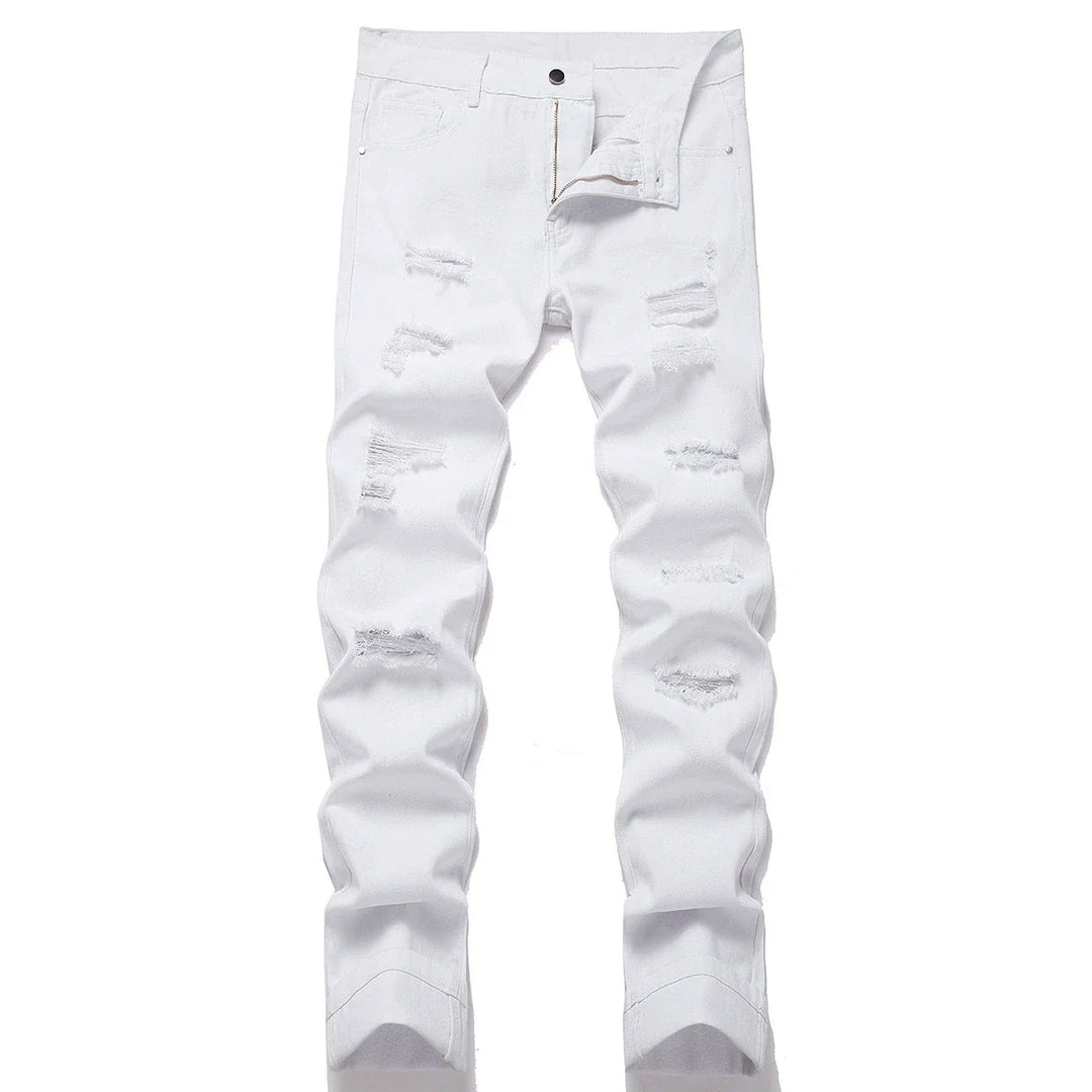 Mason | Jean en denim stretch usé