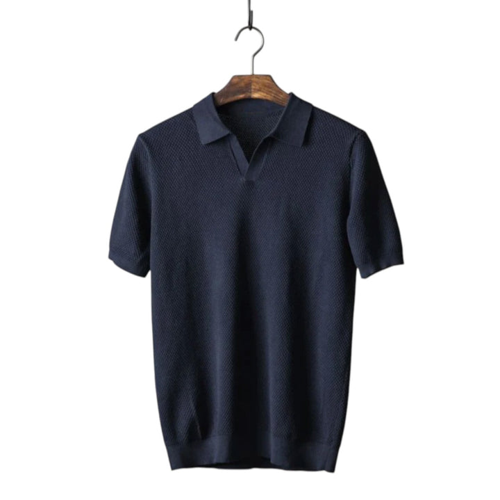 Harrison | Polo en tricot texturé avec un col décontracté