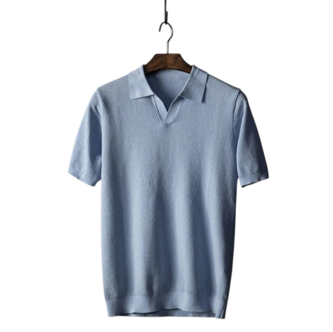 Harrison | Polo en tricot texturé avec un col décontracté