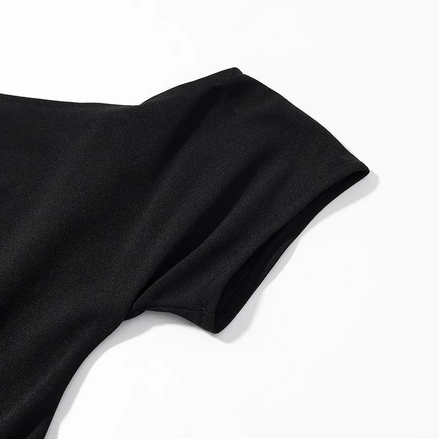 Camille | Robe plissée à col bateau