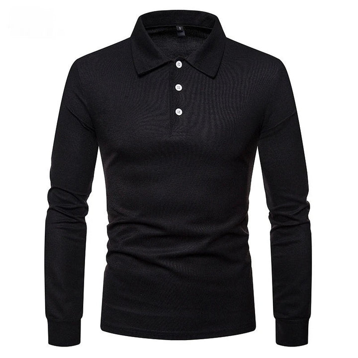 Lachlan | Polo à manches longues en tissu tricot respirant