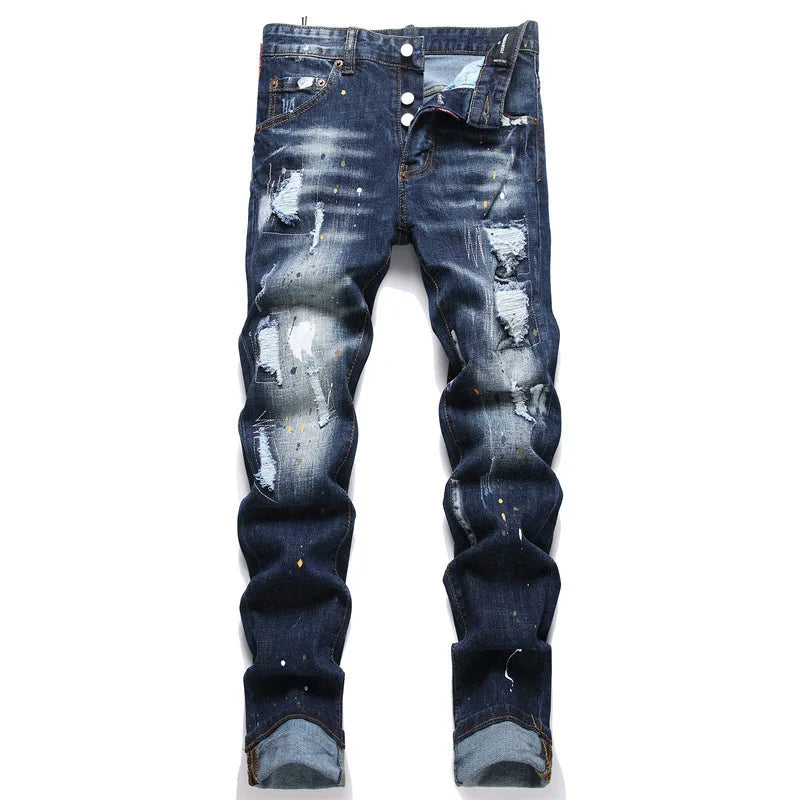 Jeans slim artistique Tyson