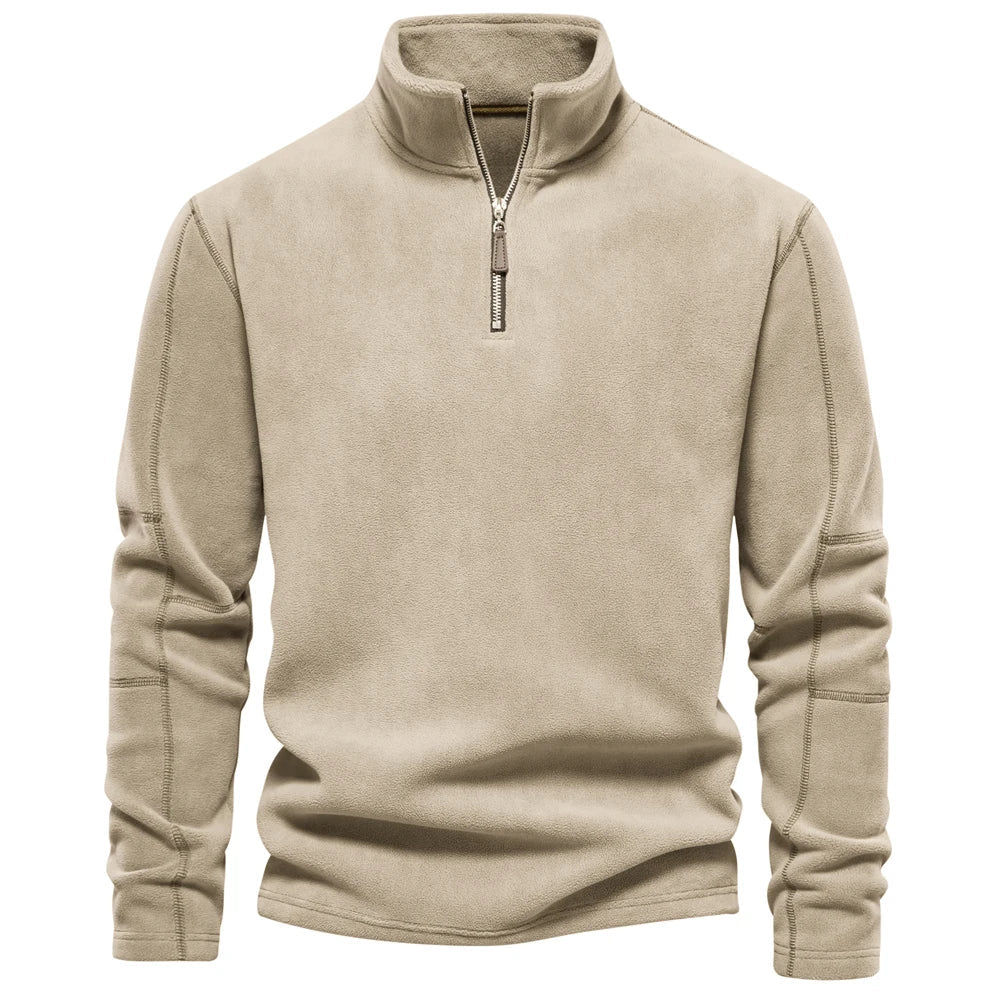 Fraser | Pull-over en polaire à col roulé avec chaleur légère et style intemporel