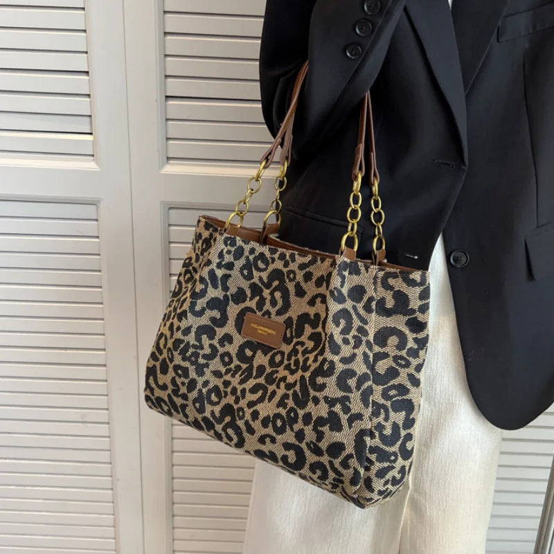 Shuvee™ Leopard Patterned Canvas Tote