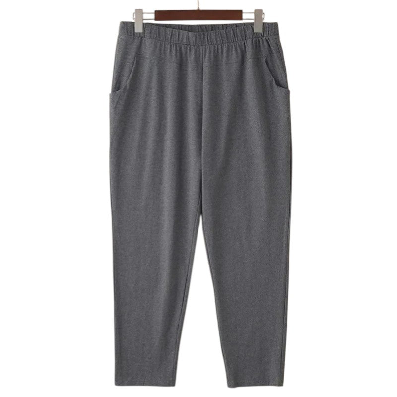 Camille | Pantalon ample en tissu effet velours