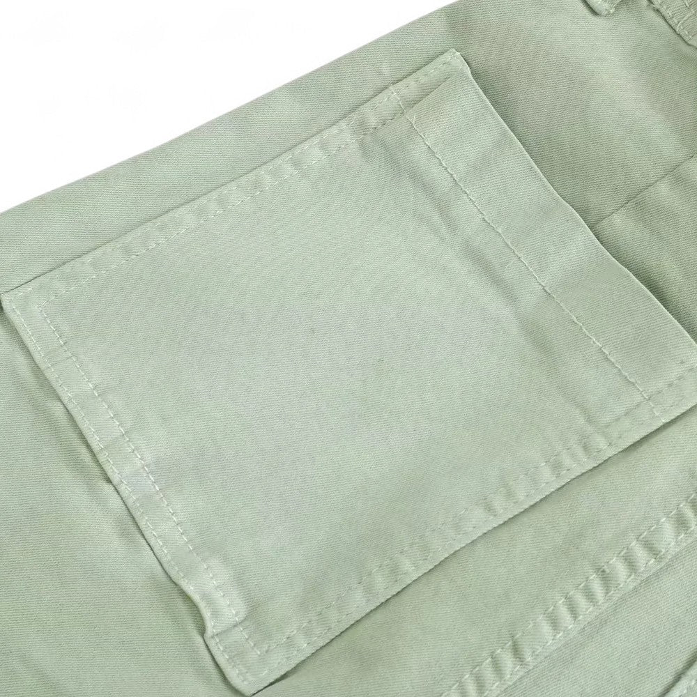 Jean à taille haute et jambes évasées Ruby avec poches arrière patch