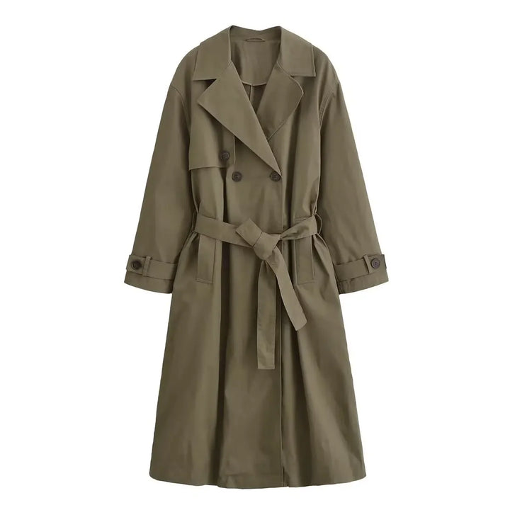 Inès | Trench long coupe ceinturée