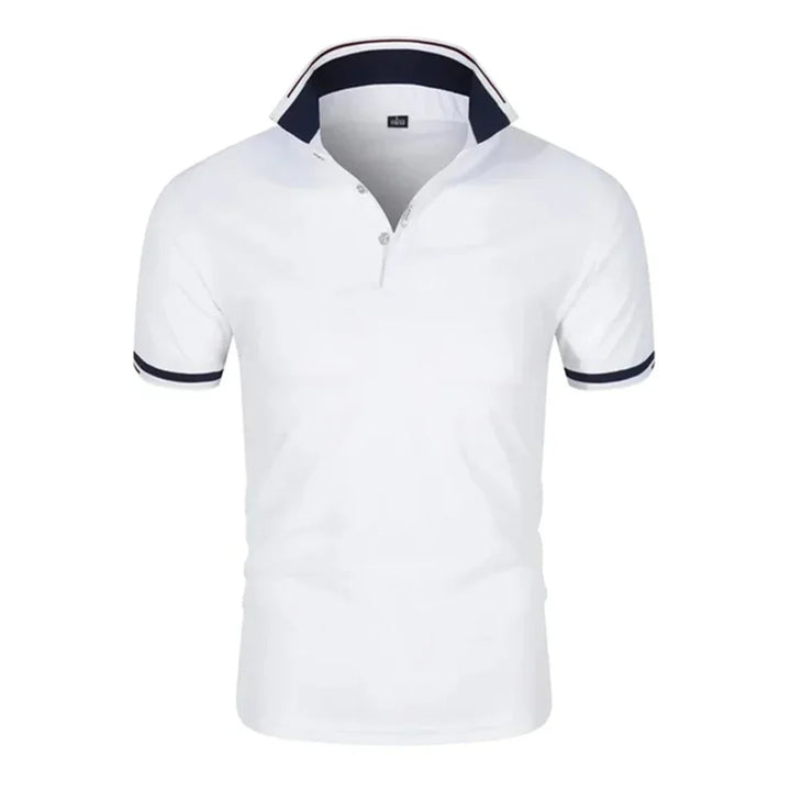 Jaxon | Polo à col contrasté avec placket à glissière