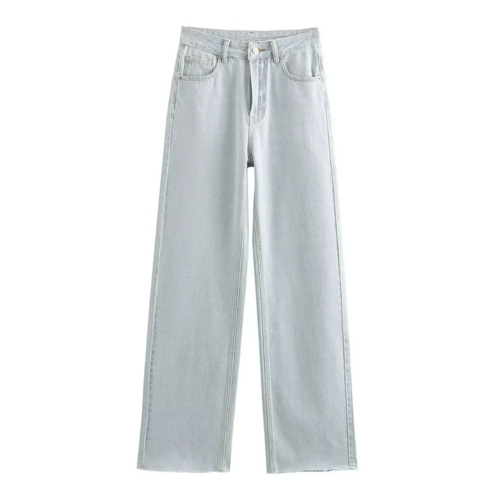 Sienna | Jean en denim à jambe large et taille haute