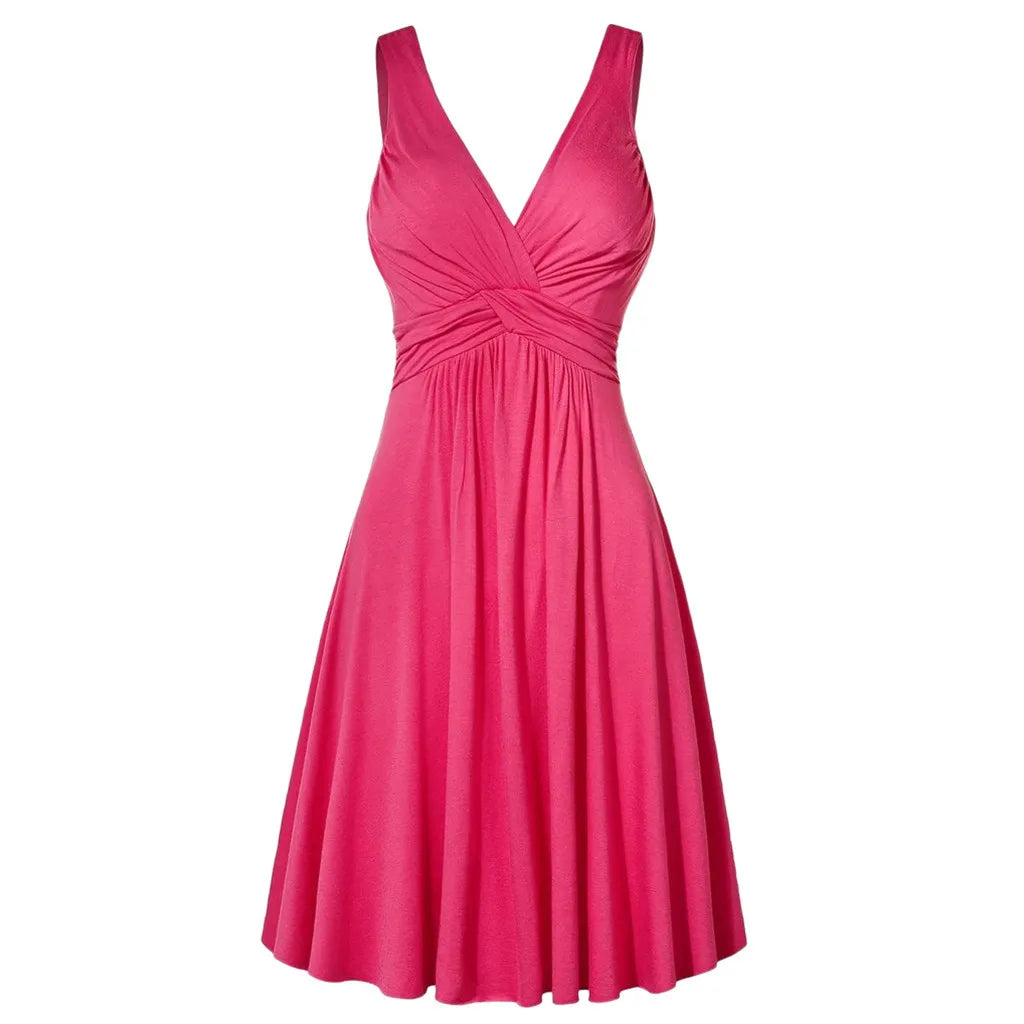 Juliette | Robe Évasée à Bretelles Croisées