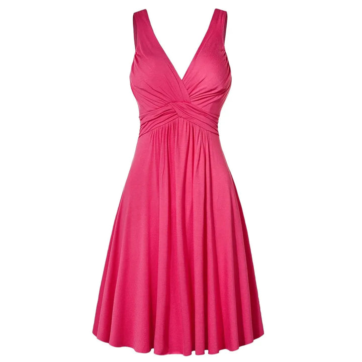 Juliette | Robe Évasée à Bretelles Croisées