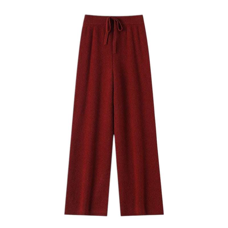 Léa | Pantalon Large en Maille Douce