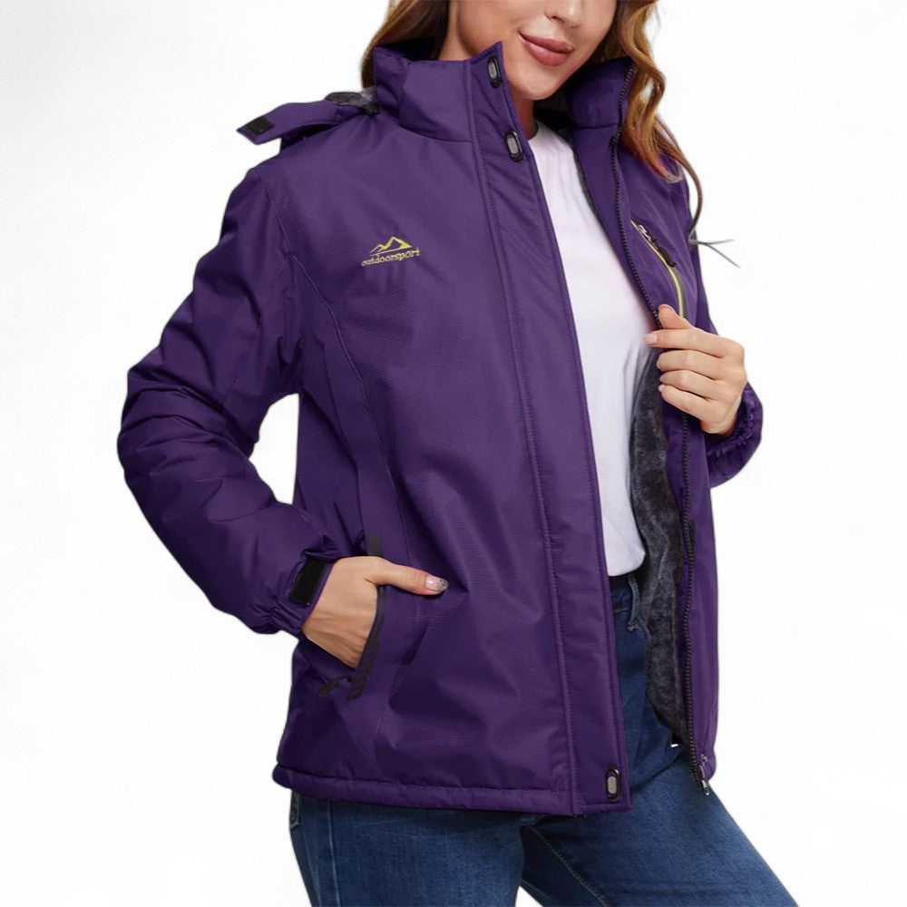Laurine | Veste d’extérieur imperméable doublée en polaire