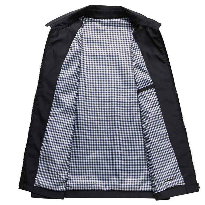 Nathan | Veste légère classique avec doublure à carreaux