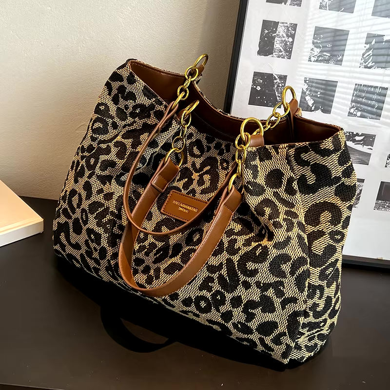 Shuvee™ Leopard Patterned Canvas Tote