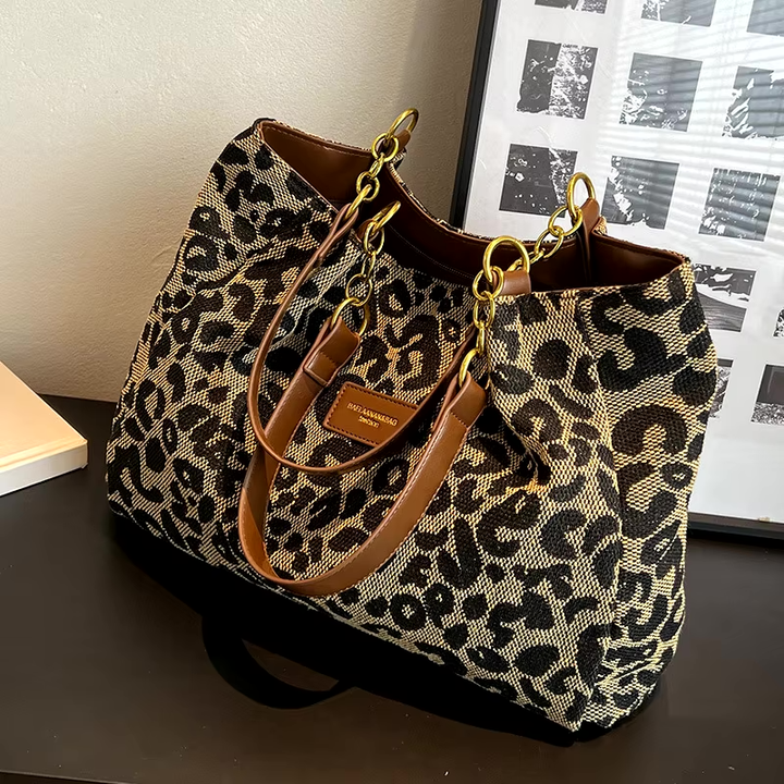 Shuvee™ Leopard Patterned Canvas Tote