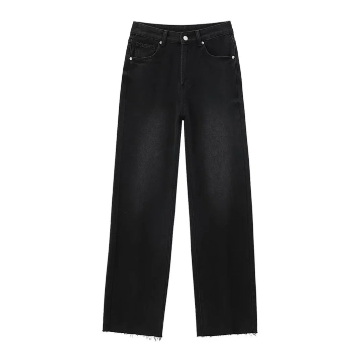 Sienna | Jean en denim à jambe large et taille haute