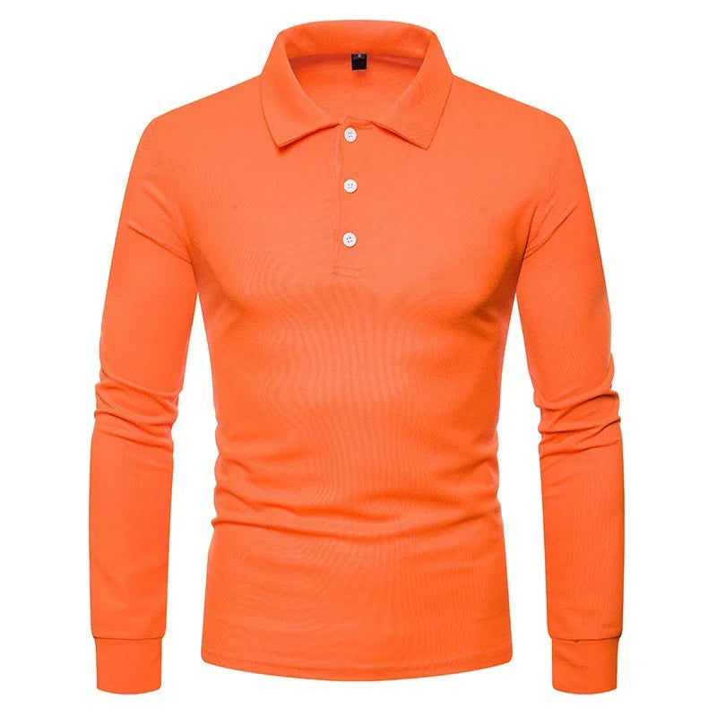 Lachlan | Polo à manches longues en tissu tricot respirant