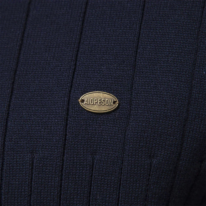 Casper | Pull confort côtelé à demi-zip