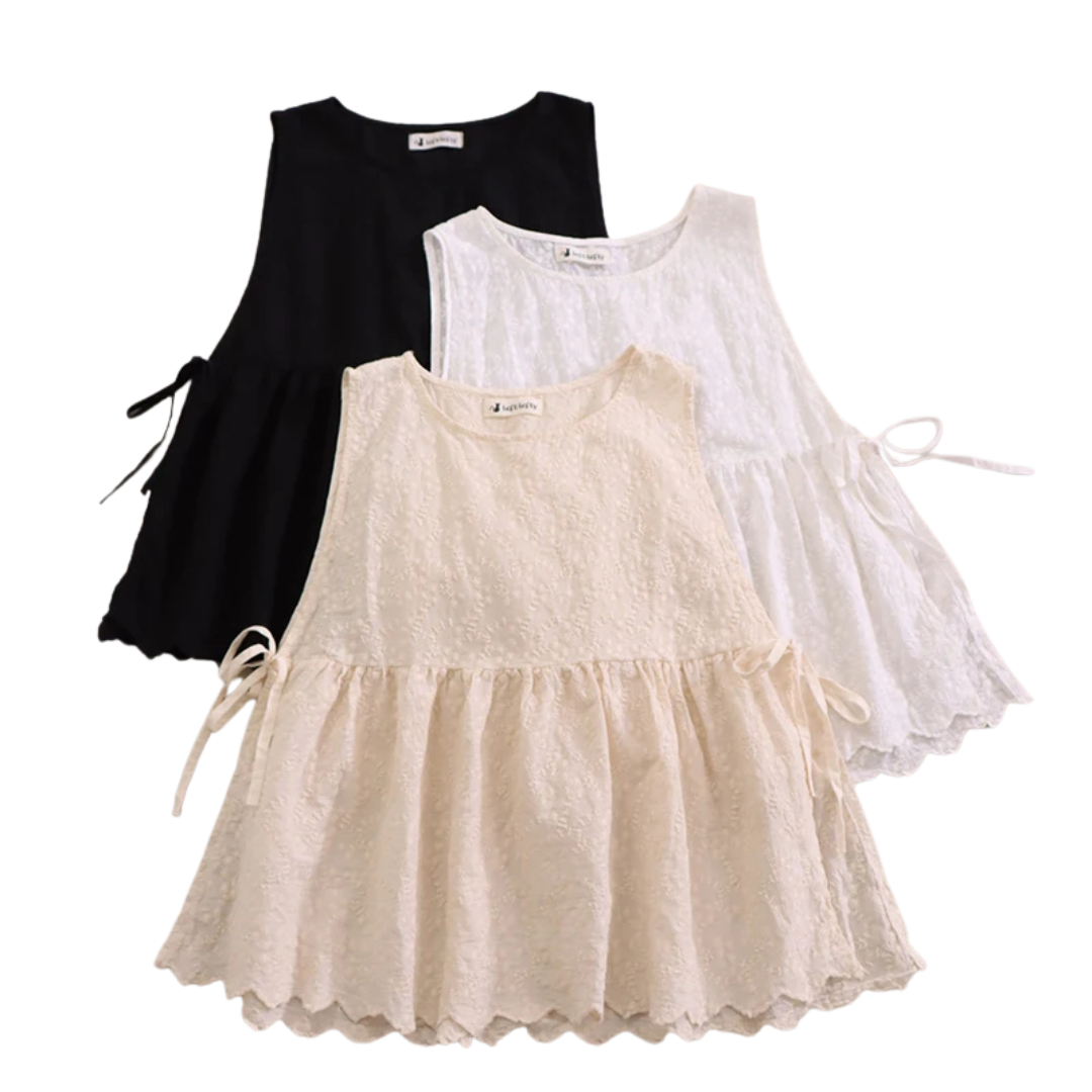 Audrey | Débardeur léger en coton texturé