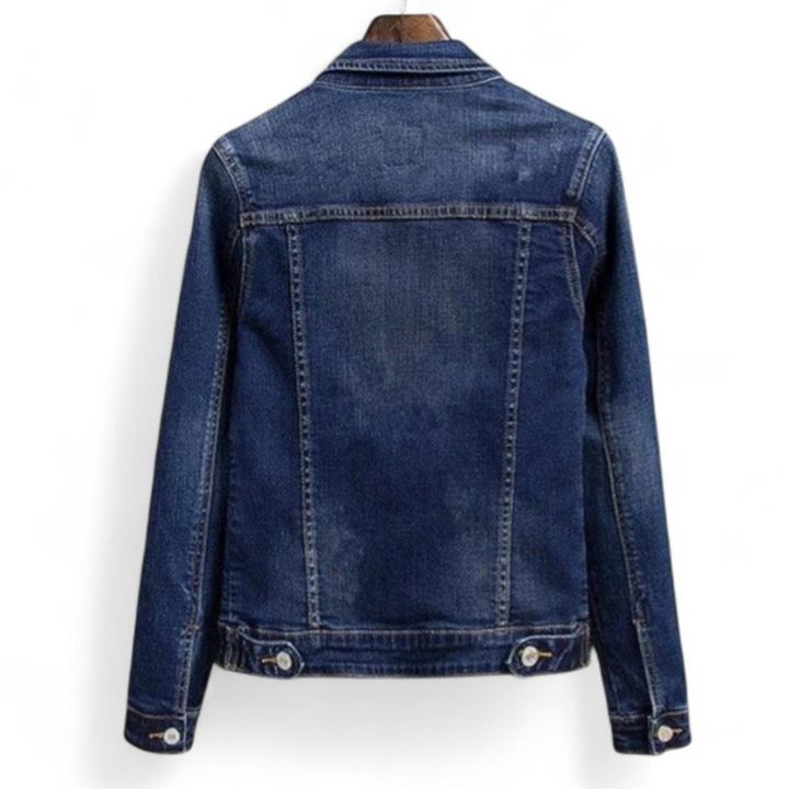 Élodie | Veste en jean coupe classique à teinte délavée