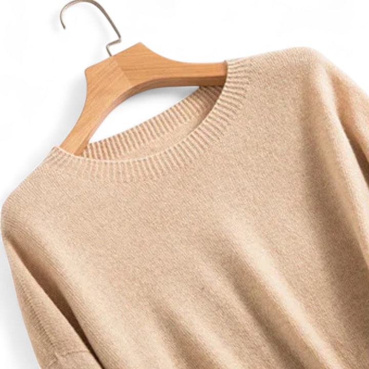 Inès | Pull en maille doux à col rond