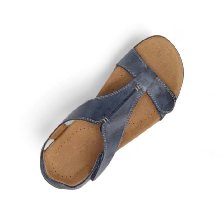 Élise | Sandales confort en cuir avec bride ajustable