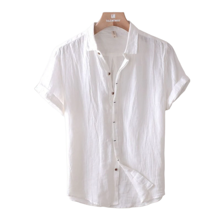 Rafael | Chemise en lin faite à la main avec détail artisanal et confort estival