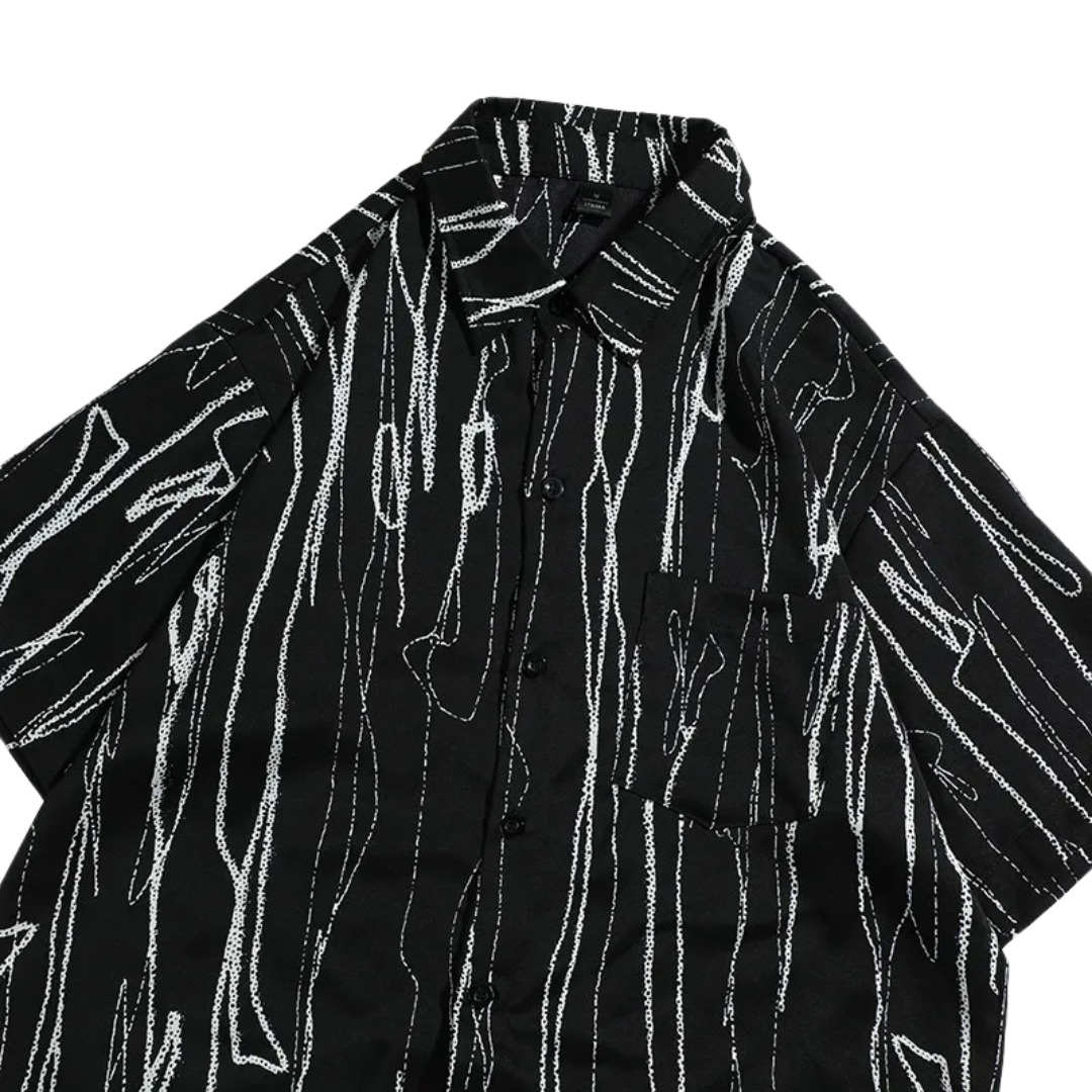Chemise à manches courtes à imprimé abstrait Mitchell
