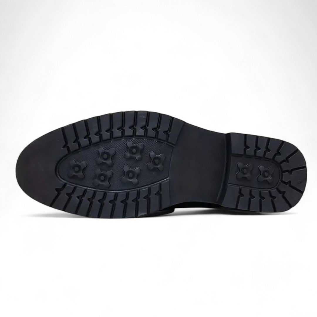 Marcus | Mocassins en cuir texturé à semelle rugged avec grip