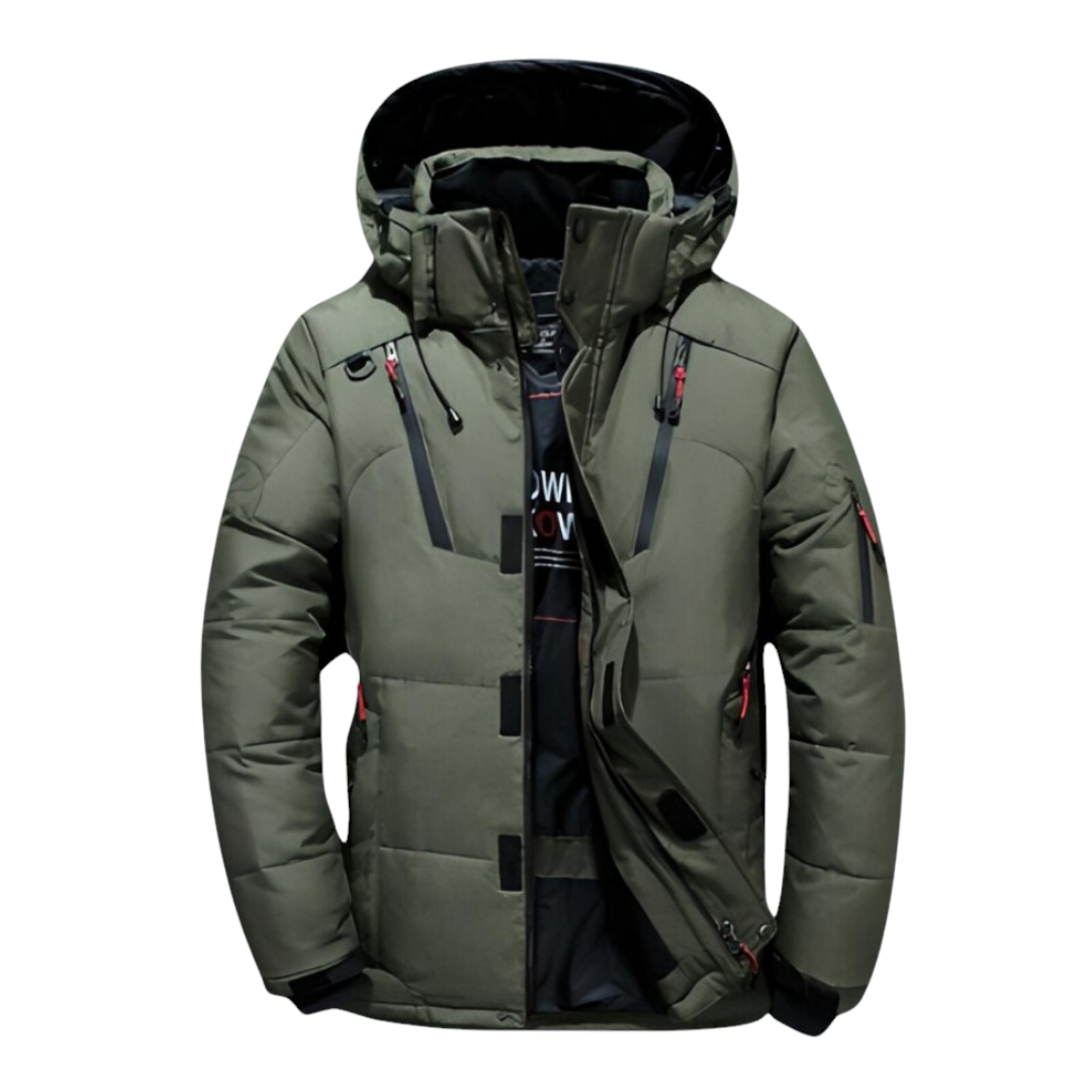 Troy | Veste matelassée robuste avec capuche résistante aux intempéries