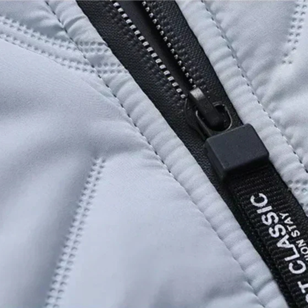 Tyson | Veste bomber Chevron rembourrée avec bouclier épuré