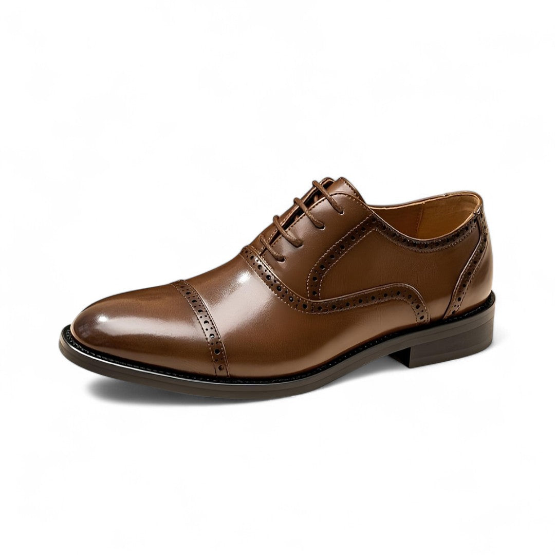 Nathan | Oxford classique à brogue avec finition à cap-toe