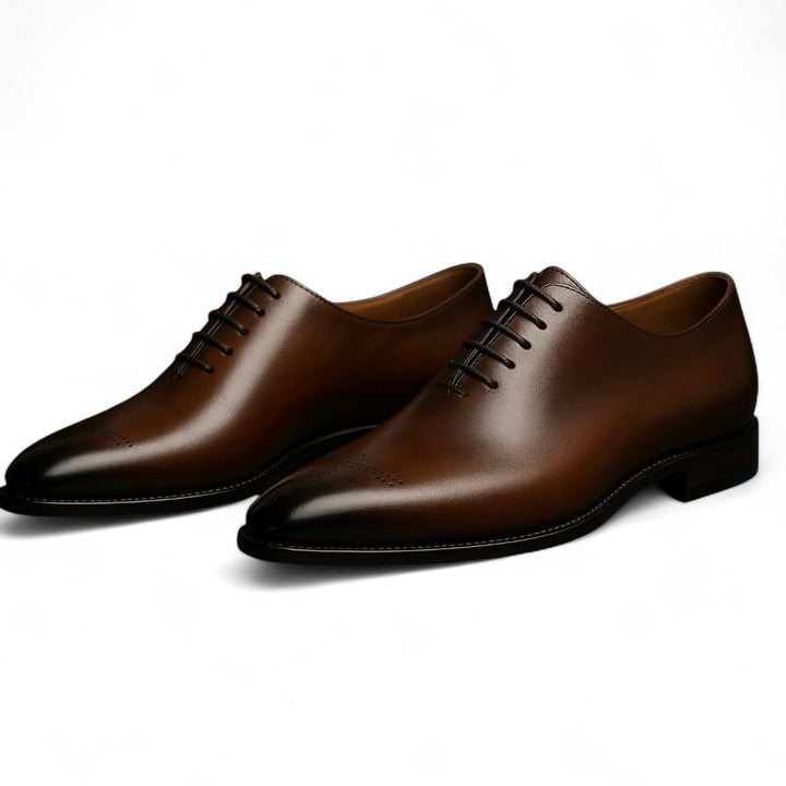 Spencer | Oxford en cuir pleine coupe avec perforations subtiles