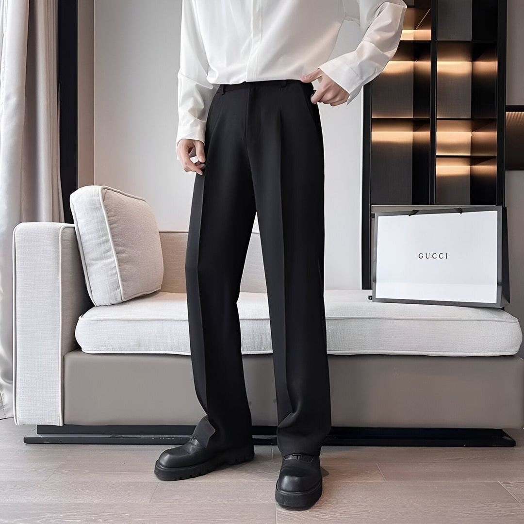Mason | Ensemble polo en tricot côtelé avec pantalon fuselé