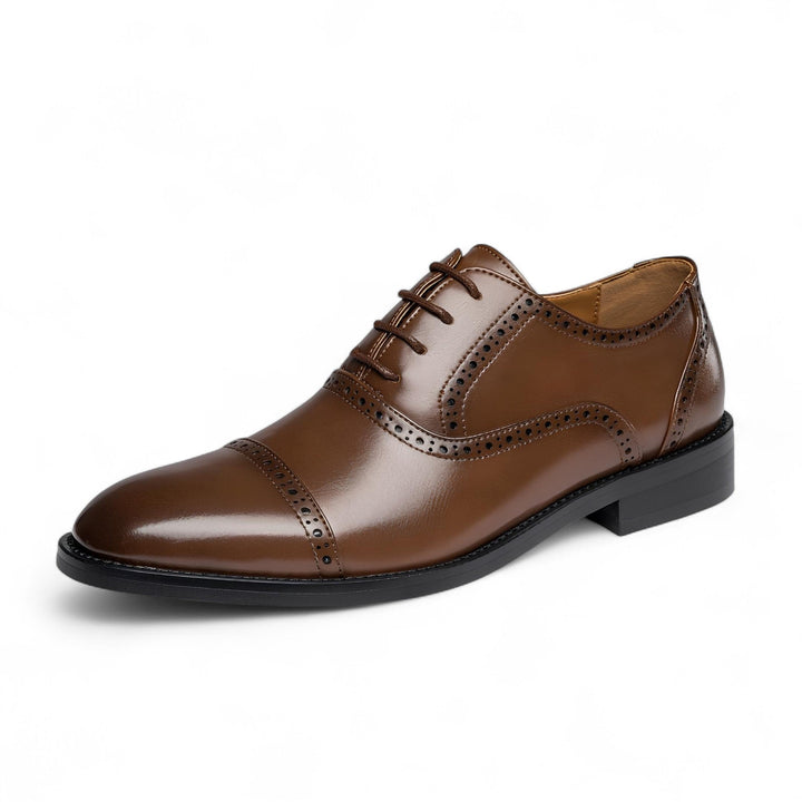 Nathan | Oxford classique à brogue avec finition à cap-toe