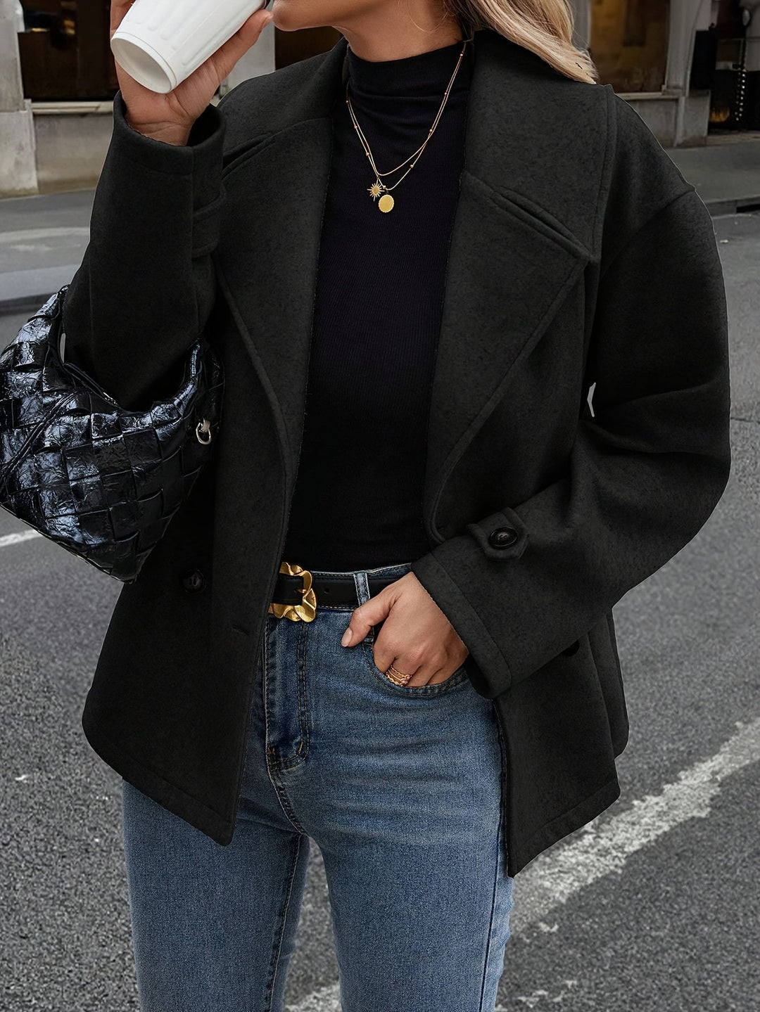 Emily™ | Stylish Double-Breasted Jacket with Button Details