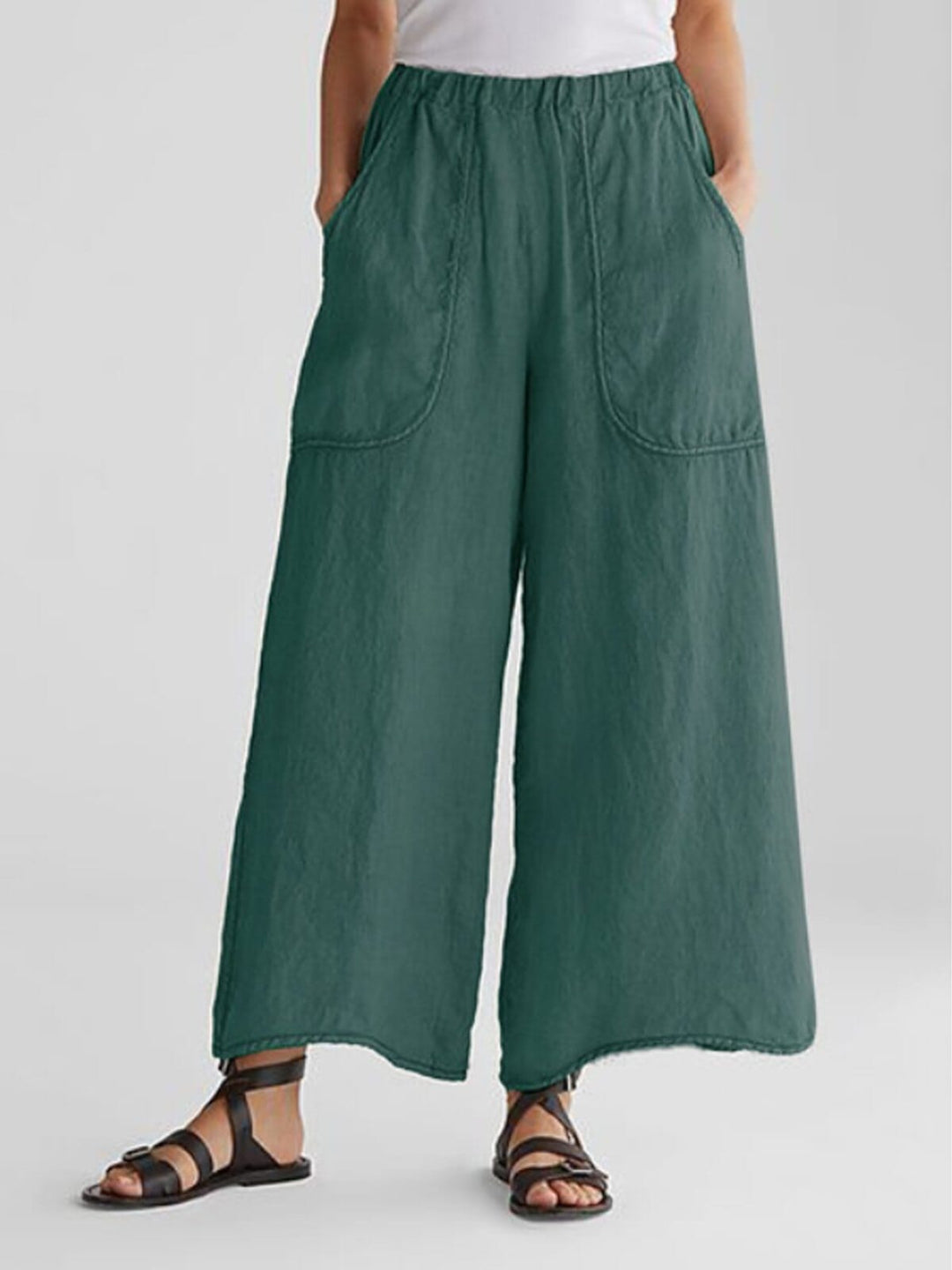 Saskia™ - Summer Pants Linen Pocket