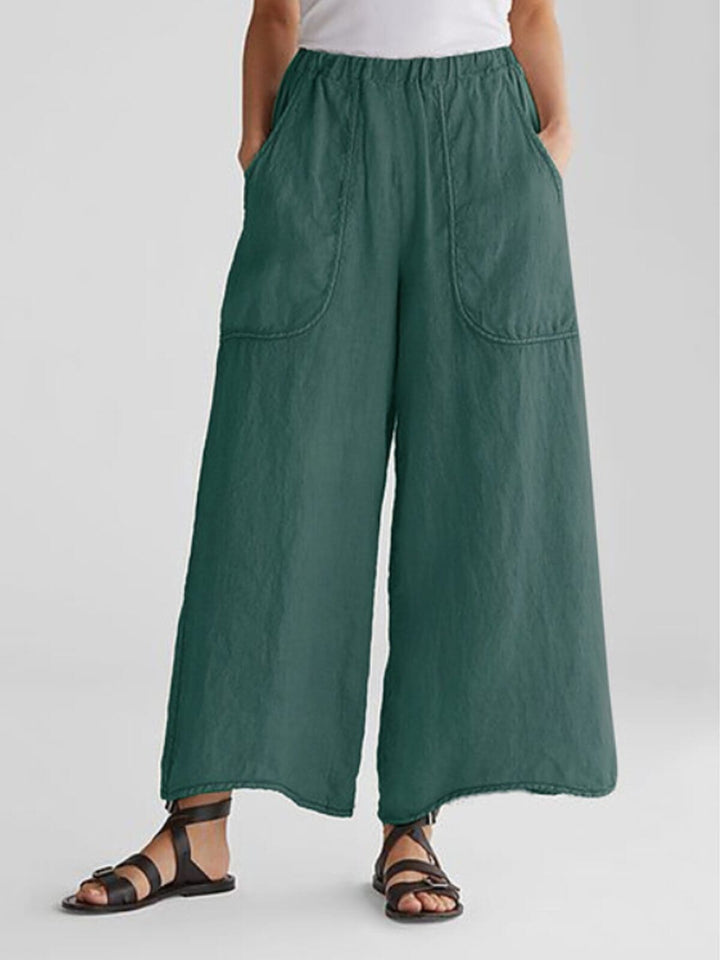 Saskia™ - Summer Pants Linen Pocket