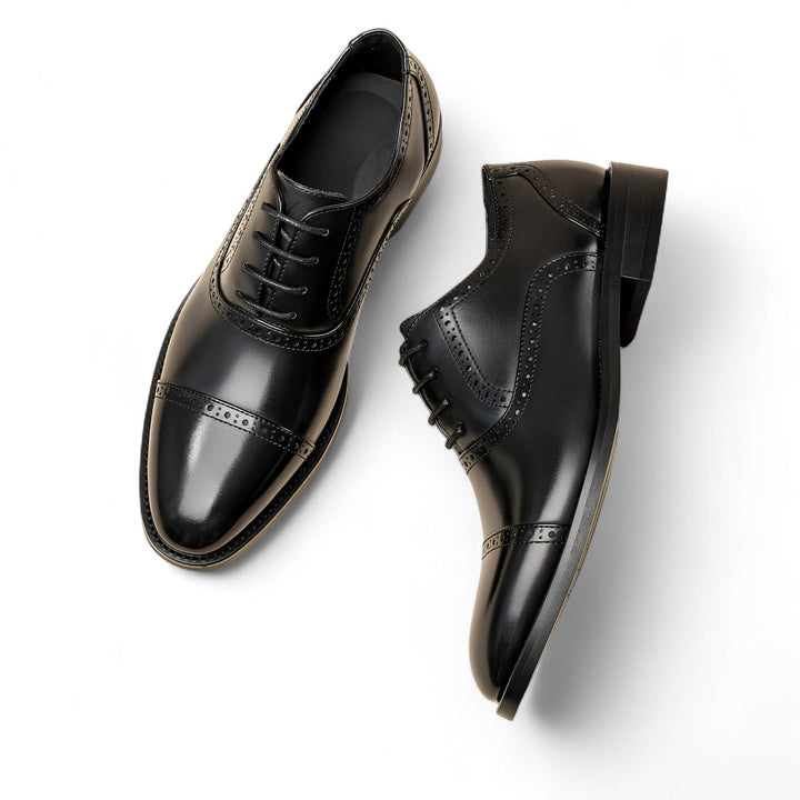 Nathan | Oxford classique à brogue avec finition à cap-toe