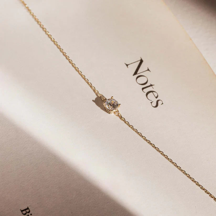 Bracelet en pierre de moissanite Cléa