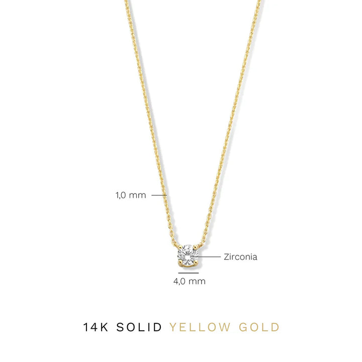 Collier en pierre de moissanite Cléa