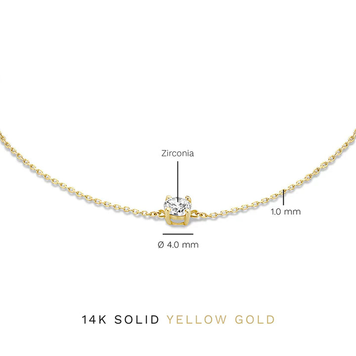 Bracelet en pierre de moissanite Cléa