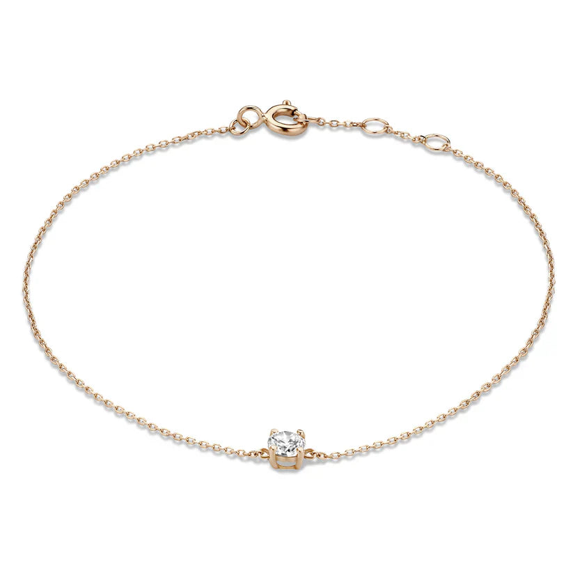 Bracelet en pierre de moissanite Cléa