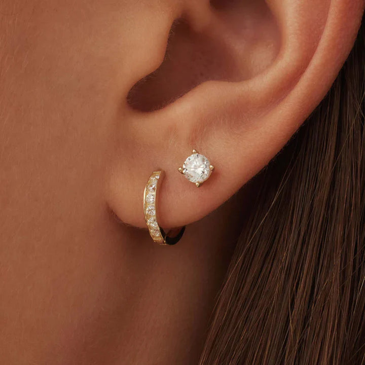 Parure de boucles d'oreilles en pierre Dara Brillane